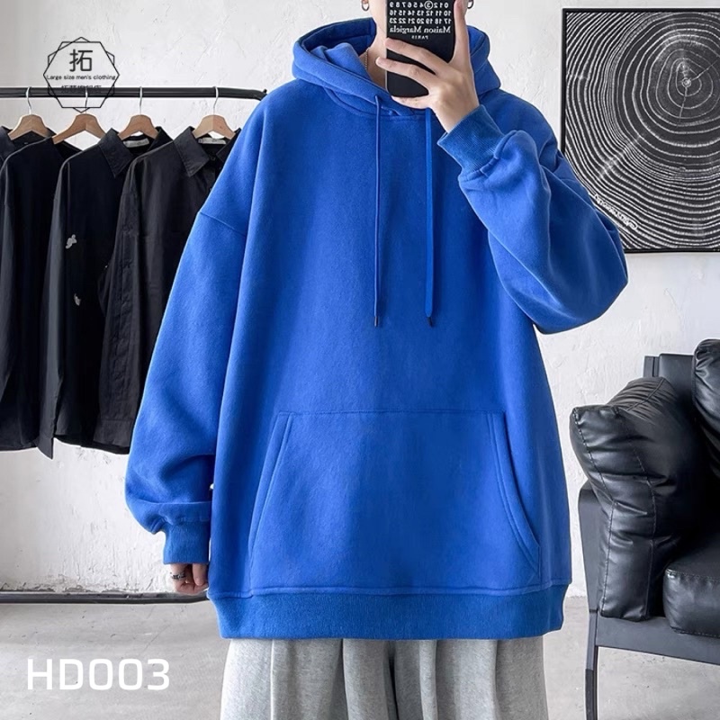 Áo hoodie basic trơn dễ mix đồ - HD003 T2000