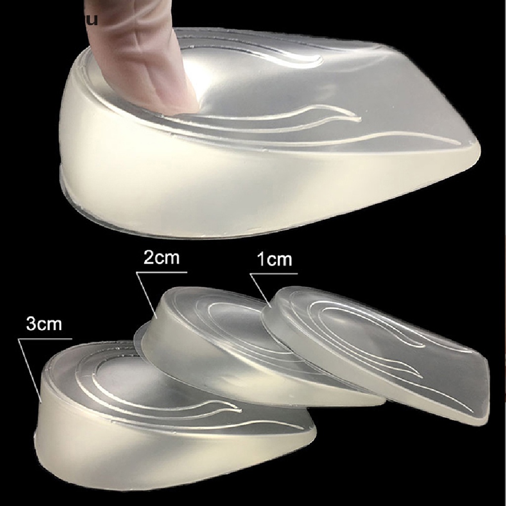 1 Cặp Đế Lót Giày Silicone Nâng Chiều Cao