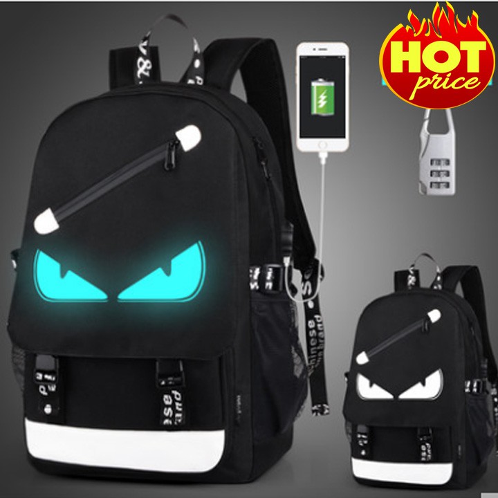 Balo nam nữ đi học phát sáng TẶNG  Có Sạc USB, Khóa Số Chống Trộm, Chống Nước HÓT NHẤT 2023