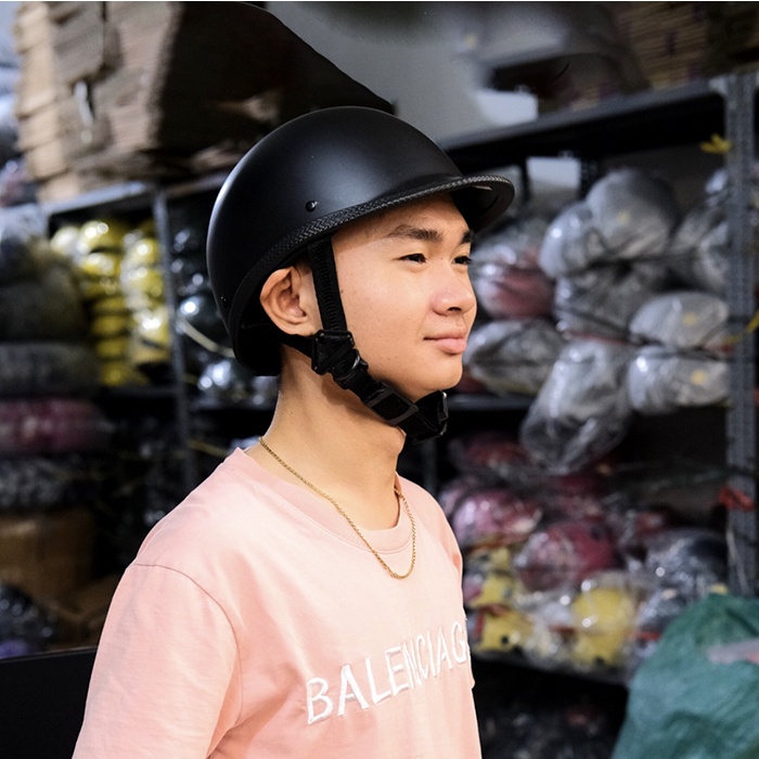 Mũ bảo hiểm 1/2 đầu đua ngựa nhẹ nhàng, mũ nửa đầu thời trang trong phố