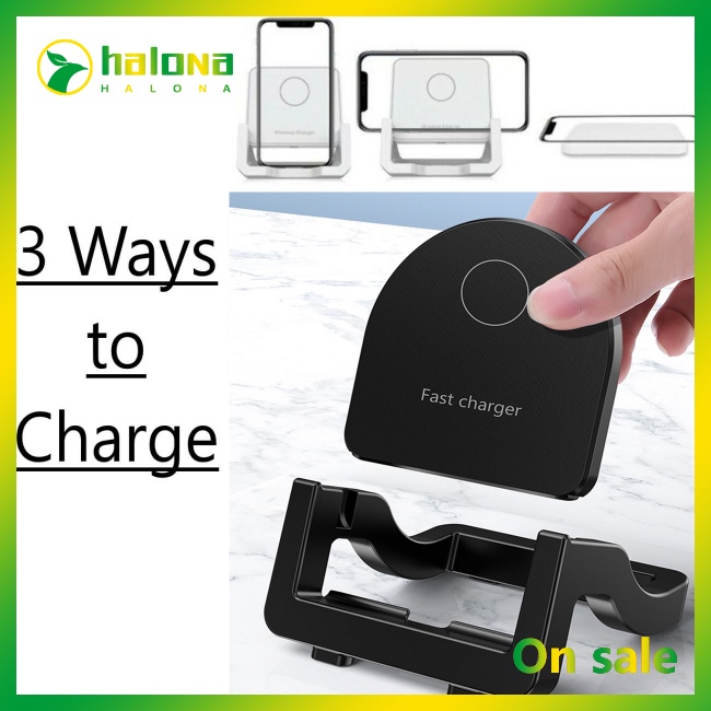 Đế Sạc Nhanh Không Dây Đa Năng 3 Trong 1 Cho Samsung Iphone Lg Android