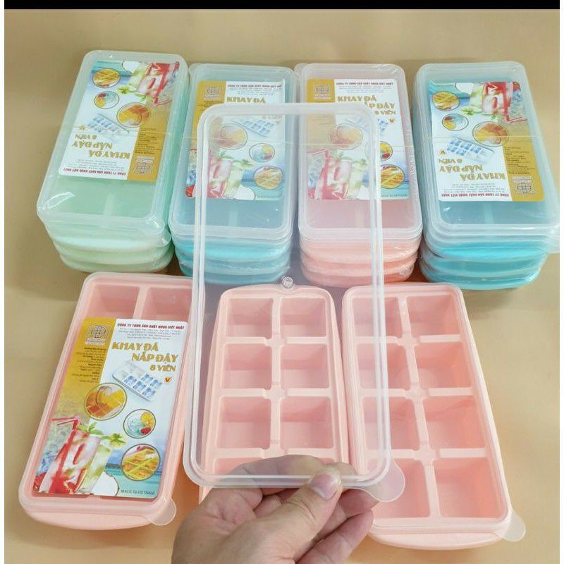 Khay trữ đông thức ăn dặm cho bé nhiều ngăn 8 ngăn, 9 ngăn, 16 ngăn nhựa Việt Nhật