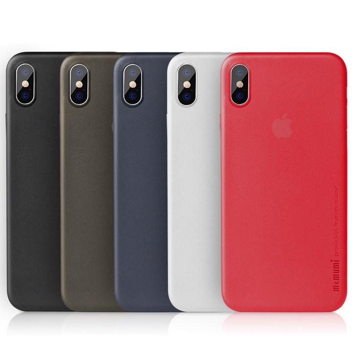 Ốp lưng Memumi cho iPhone Xs Max, iPhone Xr/X/Xs, iPhone 6/6S/7/8 Plus, iPhone 6/6S/7/8 siêu mỏng 0.3 mm, bảo vệ camera