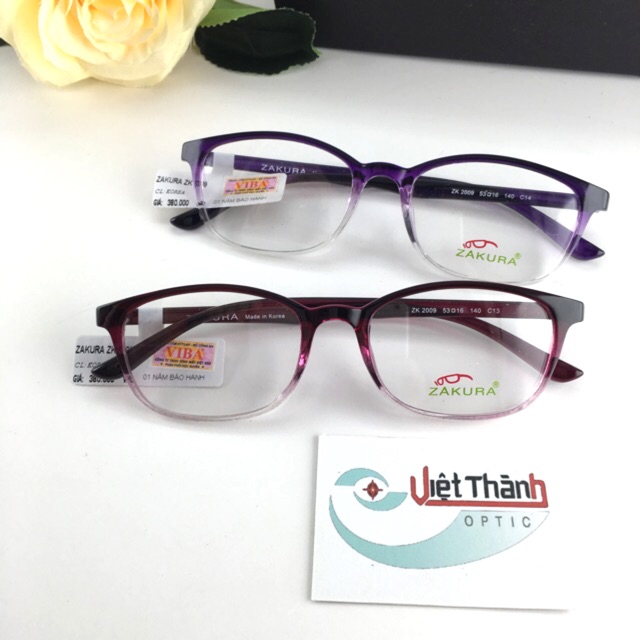 HCM Gọng kính dẻo ombre chính hãng fullbox nhận làm cận viễn loạn theo yêu cầu