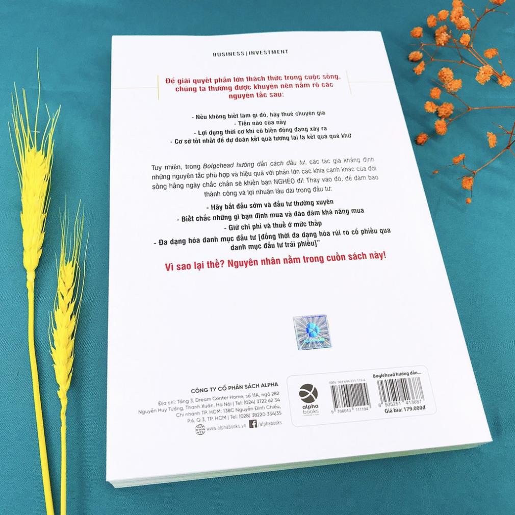 Sách - Boglehead Hướng Dẫn Cách Đầu Tư [AlphaBooks]