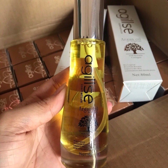 Tinh dầu dưỡng tóc Agillse Argan Oil siêu dưỡng phục hồi tóc 80ml