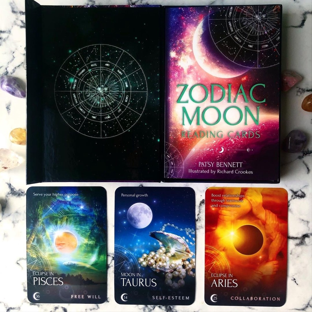 Bộ Bài Zodiac Moon Reading Cards (Mystic House Tarot Shop) - Bài Gốc Authentic Chính Hãng 100%