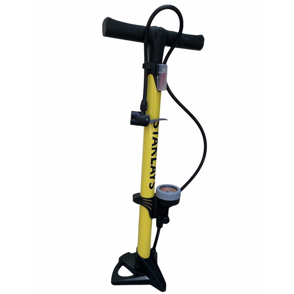 Bơm tay có đồng hồ Stanlays dành cho xe đạp, xe máy