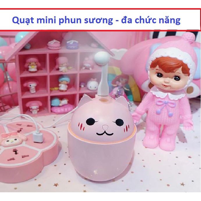 Quạt mini phun sương -Máy phun sương đa chức năng