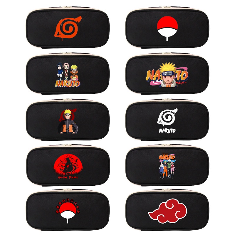 Túi đựng bút có khóa kéo họa tiết anime naruto
