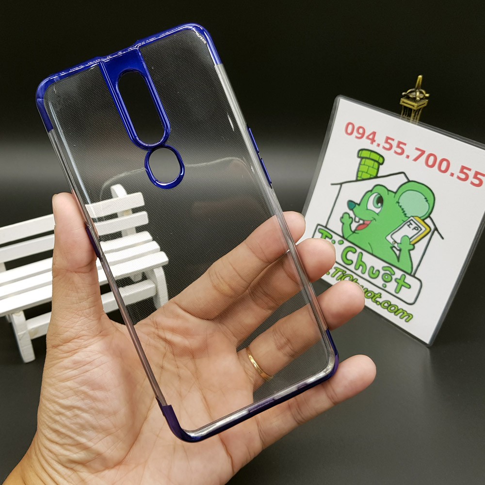 [Loại Tốt] Ốp lưng OPPO F11 Pro dẻo trong suốt viền xi màu