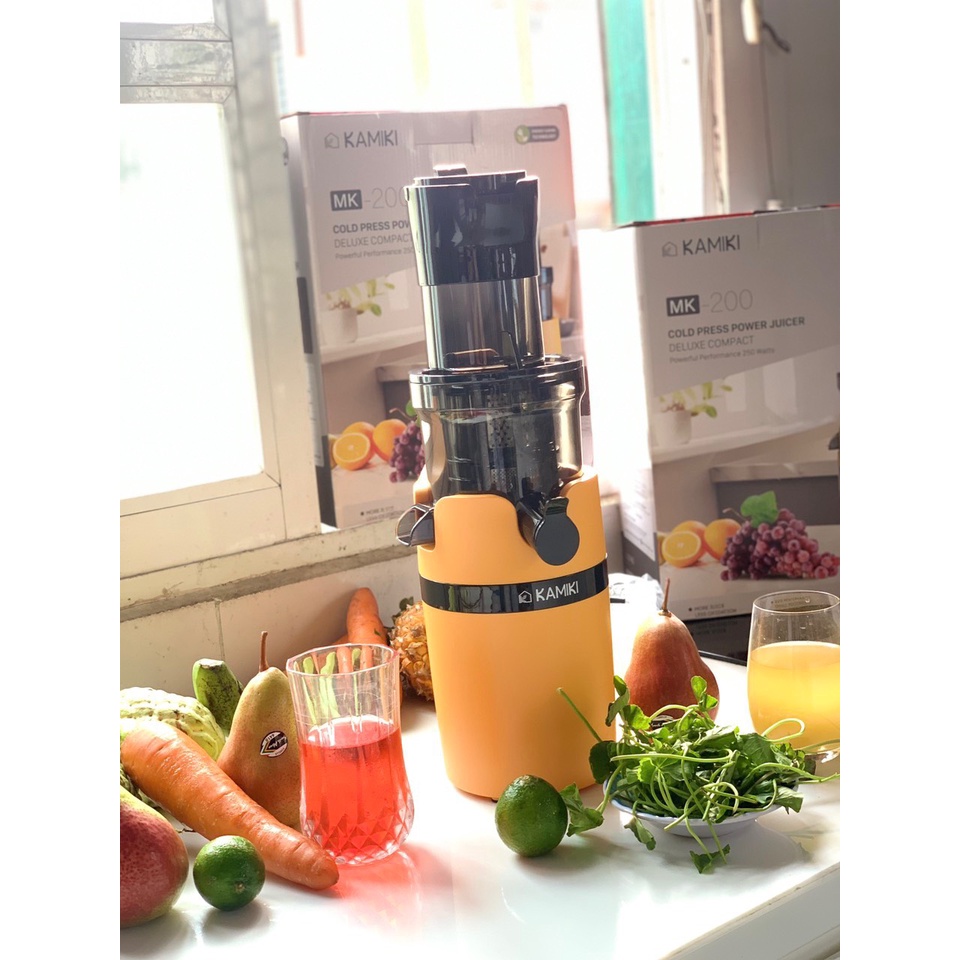 Máy Ép Chậm Hoa Quả KAMIKI, Ép Nguyên Quả - Làm Kem, Tiết Kiệm Điện, Kiểu Dáng Sang Trọng - BH 12 Tháng