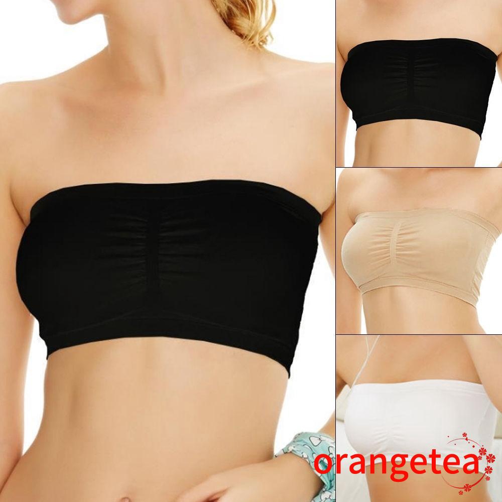 Áo lót nữ dạng ống màu trơn chất lượng cao