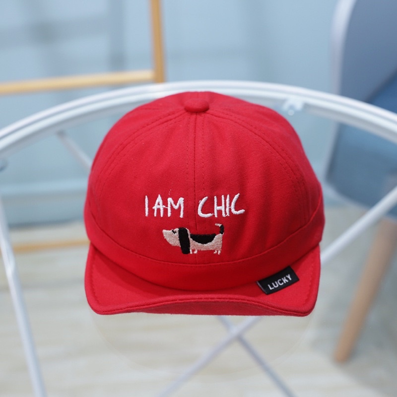 Mũ lưỡi chai cún I AM CHIC cho bé 6 đến 24 tháng siêu dễ thương