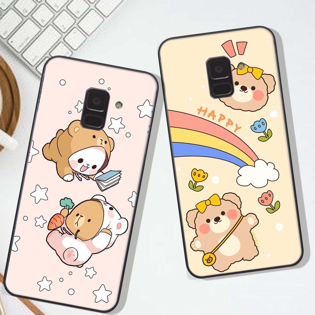 Ốp lưng Samsung A6 2018 / A8 2018 in hình Gấu xinh xắn, Bò sữa đáng yêu,  ĐẸP -  RẺ - XINH - ĐỘC ĐÁO