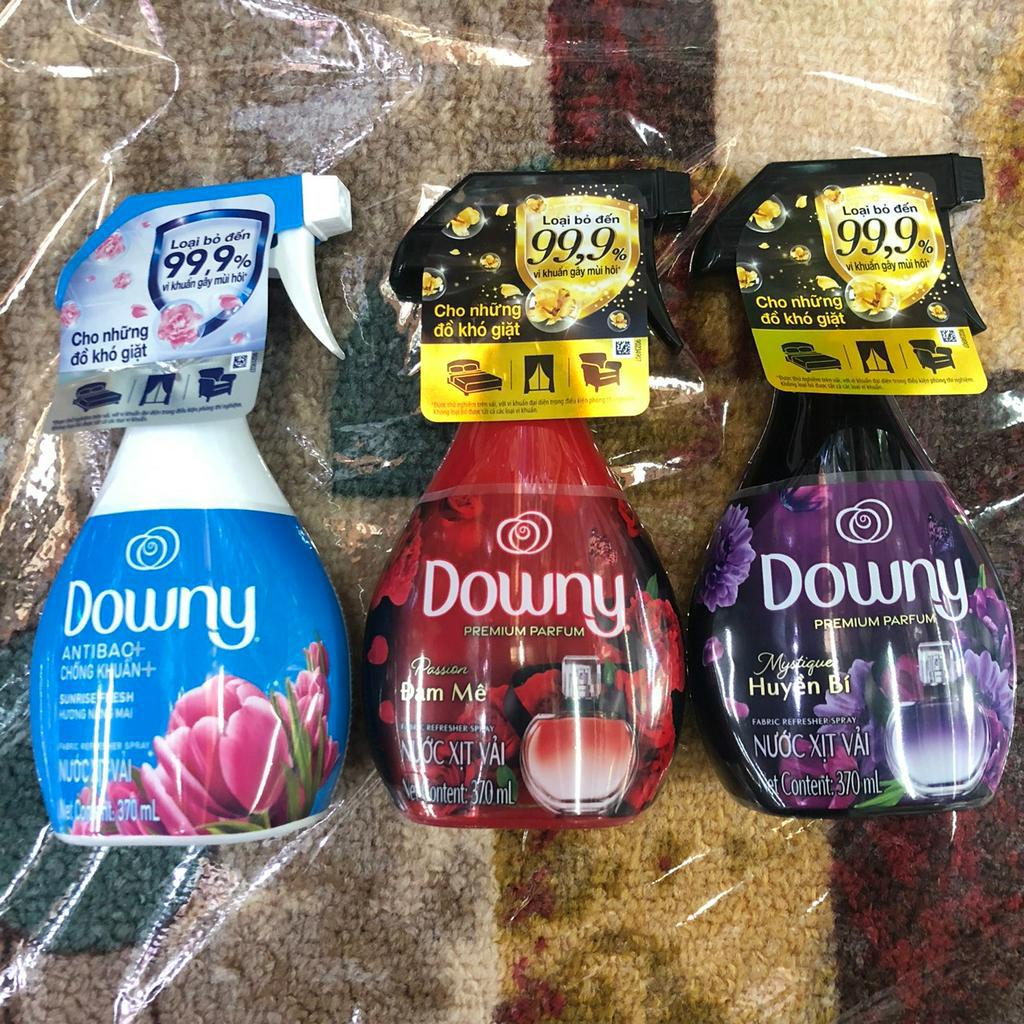 Nước xịt thơm quần áo DOWNY 370ml chai xịt vải dowwny huyền bí / đam mê/ hương nắng mai - Dây xả thơm quần áo DOWNY