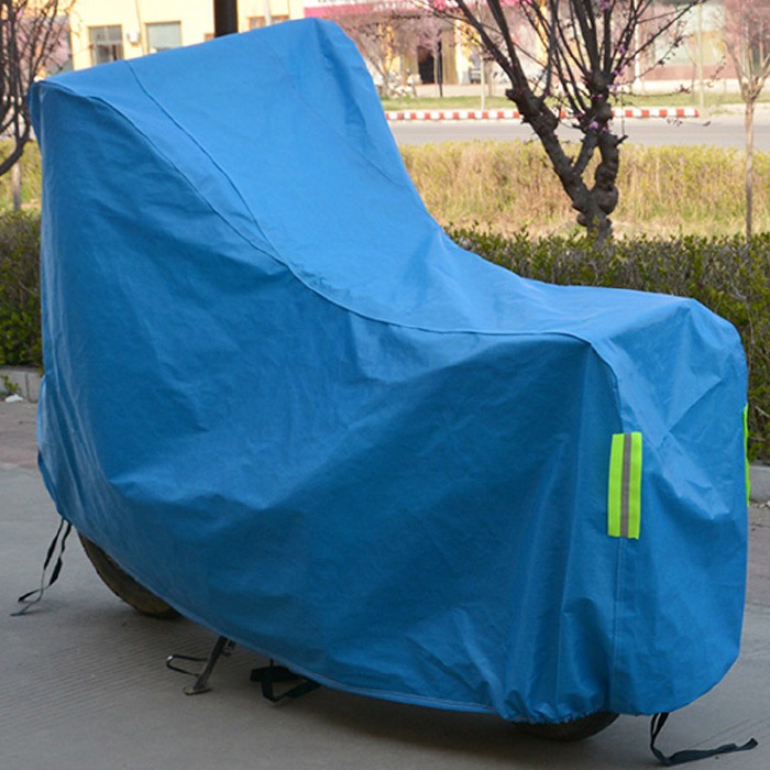 Bạt phủ xe máy tráng nhôm 3D - Áo trùm xe vải E.V.A Cao Cấp. Bạt trùm che mưa, chống nắng bảo vệ xe máy và chống xước