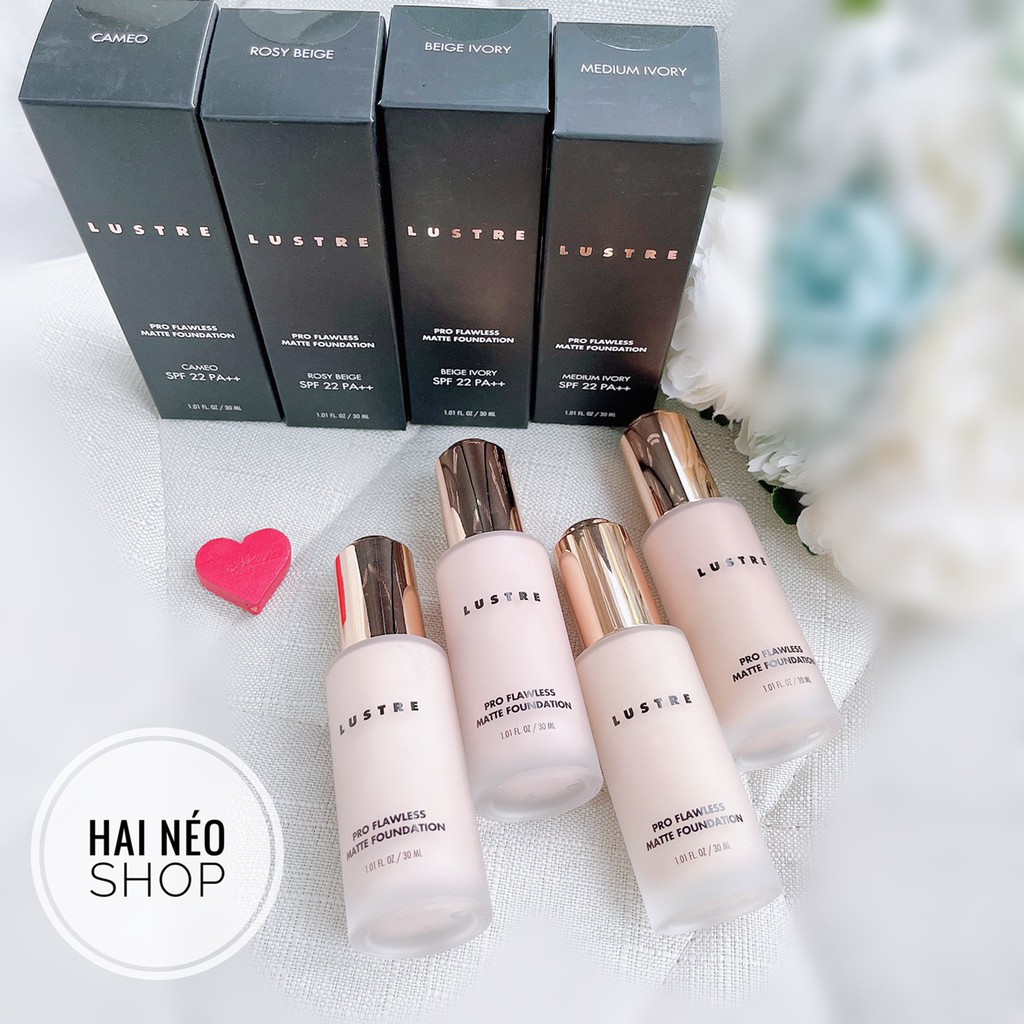 Kem nền Lustre Pro Flawless Matte Foundation (Hàn Quốc) - Bản dupe hoàn hảo của Giorgio Armani luminous silk foundation