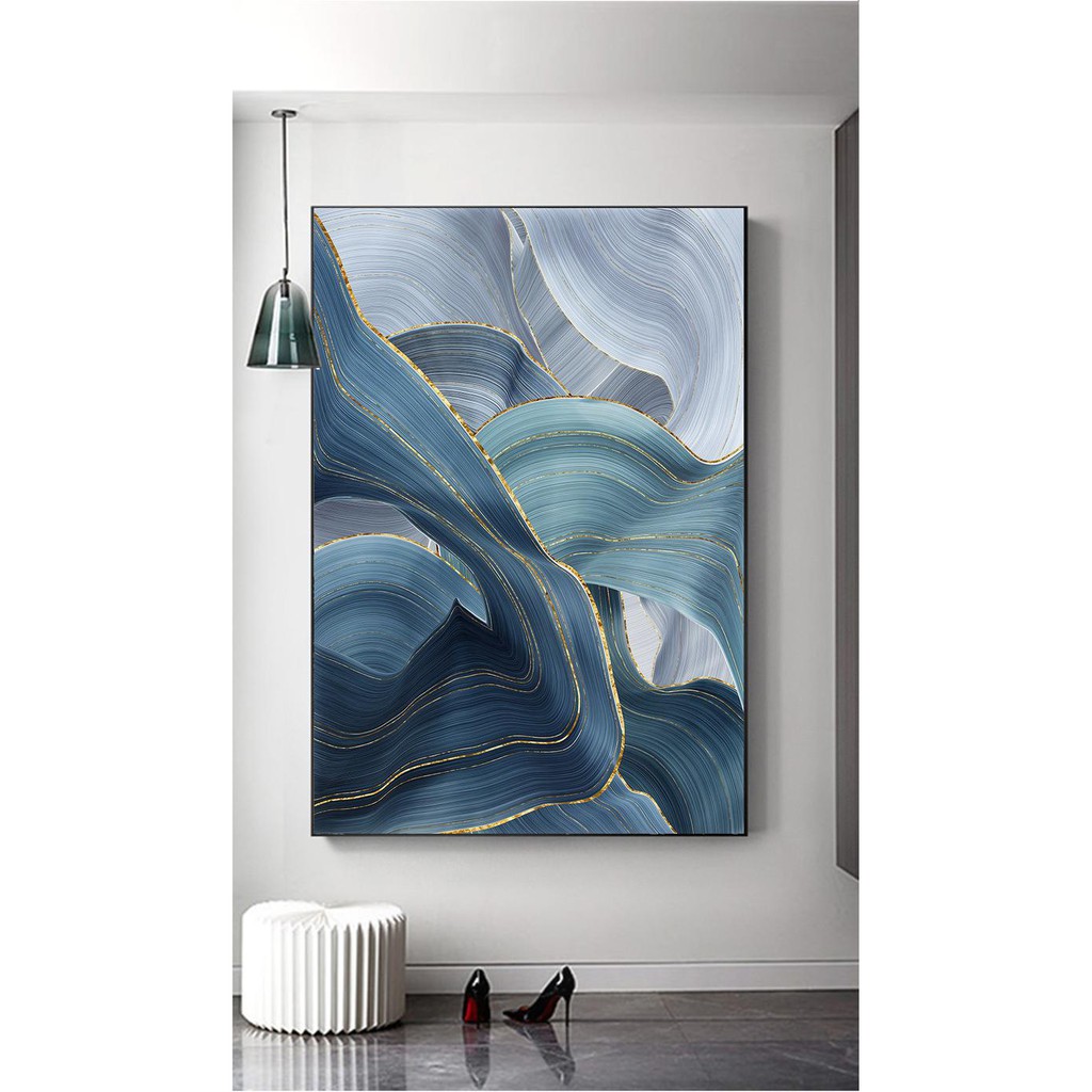 Tranh treo tường | Tranh trừu tượng Light Luxury Golden texture Wall Art Abstract Canvas