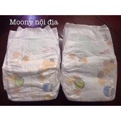 Bỉm /Tã dán/quần Moony siêu cộng/ cộng miếng/ Natural / tiêu chuẩn nội địa Nhật đủ size Nb96/S90/M68/ L54/ L44/ Xl44