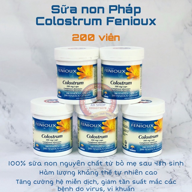 Sữa non Pháp colostrum Fenioux hàng chính hãng 200v