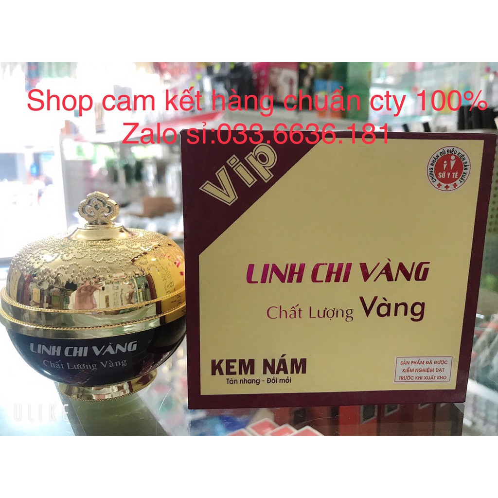kem hết nám Linh chi vàng Vip hủ 35g