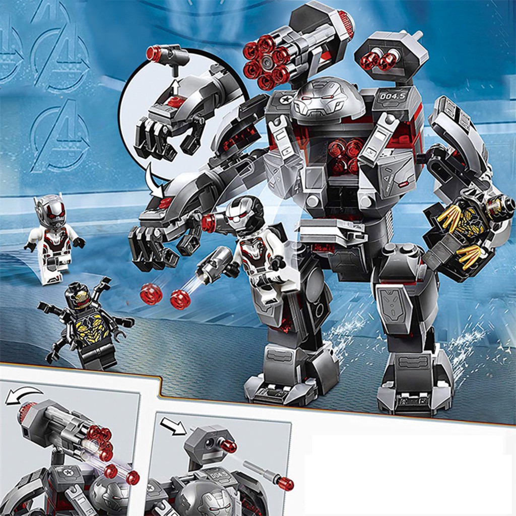 Hộp Lego Ráp Hình Robot Heroes 371PCS Cho Bé. Bộ Lắp Ráp Nhân Vật Siêu Anh Hùng, đồ chơi ghép hình cho bé.