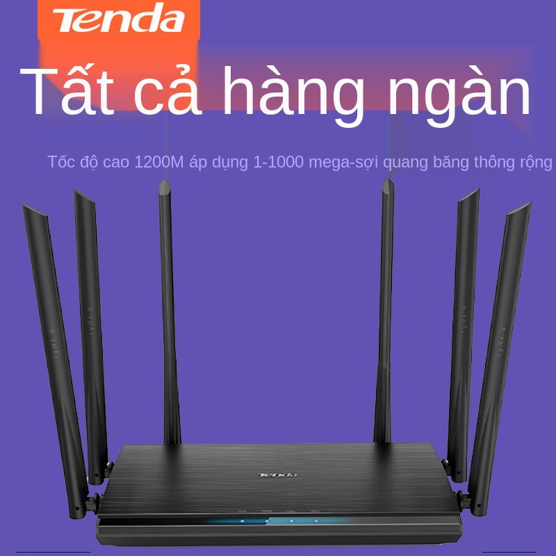 [Official authentic] Bộ định tuyến không dây xuyên tường Tenda AC1206 cổng Gigabit wifi di động 5g