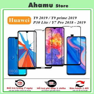 Kính Cường Lực Huawei Y9 Prime Y7 Pro 9D Full Màn NeW [FM]