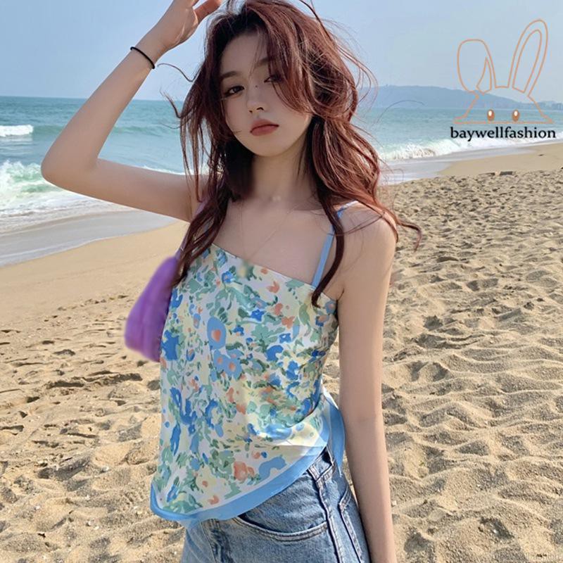 Áo Croptop Sát Nách Hoạ Tiết In Thiết Kế Hở Lưng Quyến Rũ | BigBuy360 - bigbuy360.vn