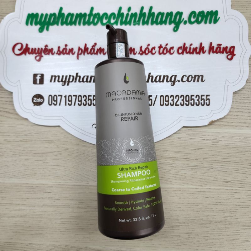 DẦU GỘI XẢ MACADAMIA TẠO PHỒNG WEIGHTLESS HOẶC SIÊU MƯỢT ULTRA RICH repair 1000ML