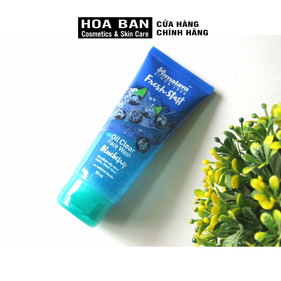 Sữa rửa mặt kiểm soát dầu, chống lão hóa Himalaya Fresh Start Oil Clear Blueberry Face Wash 100ml