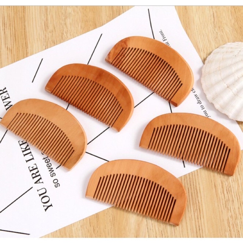 Lược gỗ chải đầu massage☘️Nhỏ,Gọn☘️tiện lợi mang bỏ túi xách