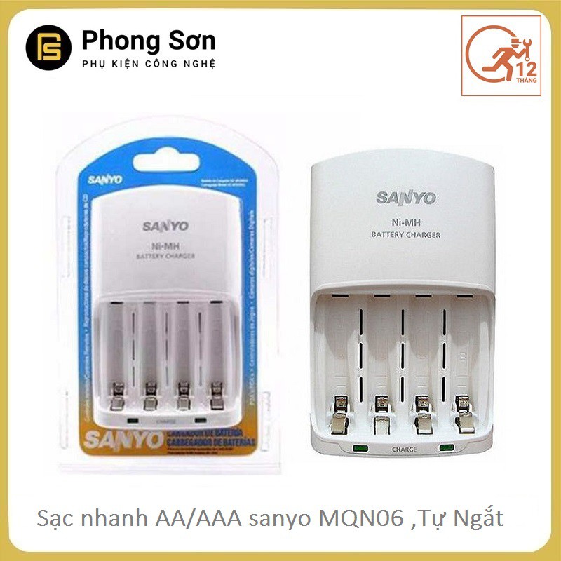 Sạc pin AA/AAA MQN06 Sanyo (sạc nhanh )