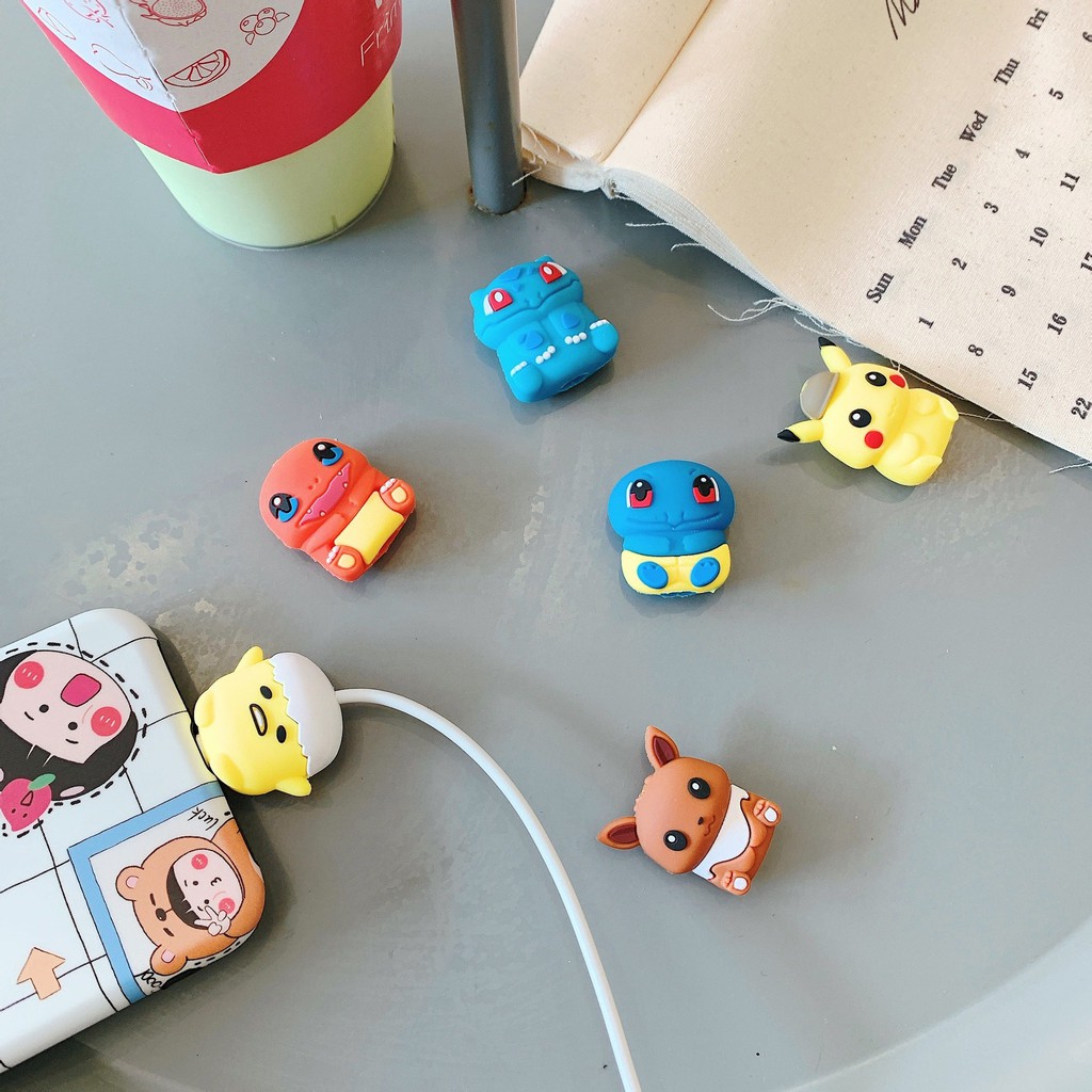 ☘️ Part 3 ☘️ NÚT CÁP POKEMON BẢO VỆ CÁP SẠC ☘️ IPHONE CHỐNG ĐỨT GẪY DÂY CUTE