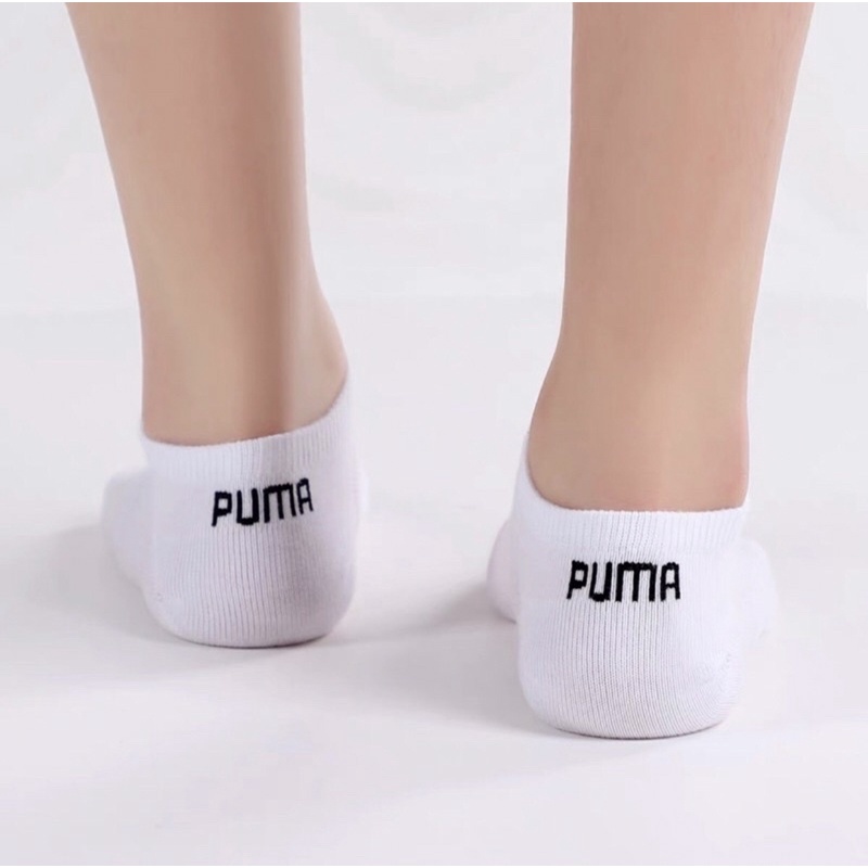 Tất vớ cổ ngắn nam nữ Puma sợi tre hàng vnxk có big size 37-46 thấm hút mồ hôi thoáng mát mùa hè