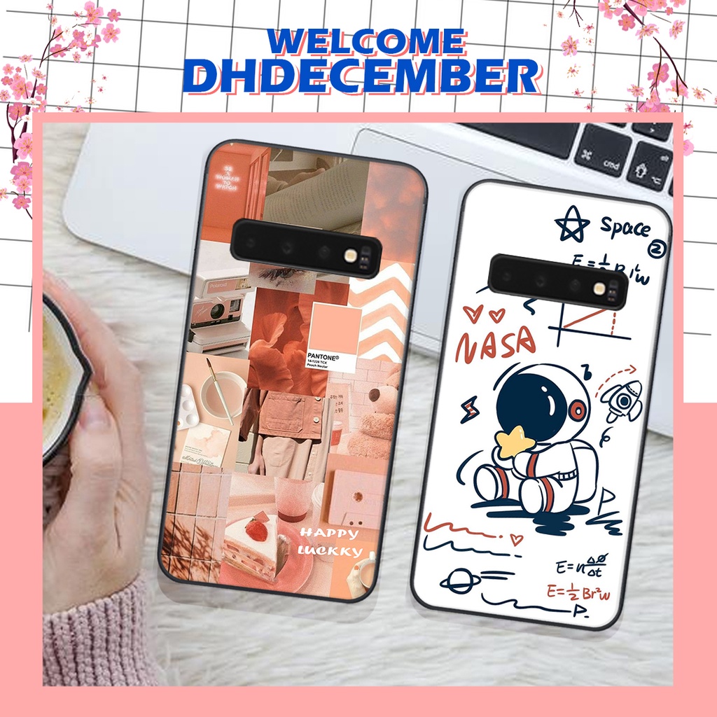 Ốp lưng Samsung  S10 / S10 PLUS / S10 5G in hình nice ,good luck happy ốp xinh viền dẻo đẹp chất
