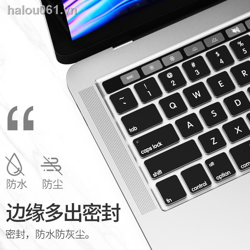 Sticker dán bàn phím bằng silicon trong suốt siêu mỏng chống bụi cho Apple MacBook Pro M1 16 inch 13.3 12 11 15.4