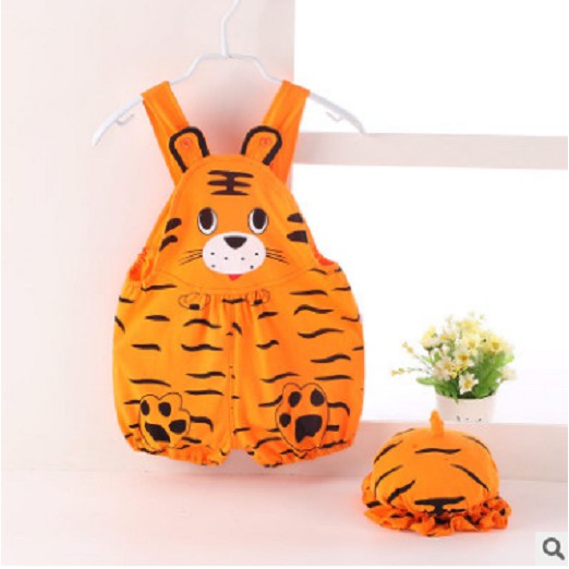 BỘ BODY KÈM MŨ LIỀN THÂN HÌNH HOA QUẢ CHO BÉ