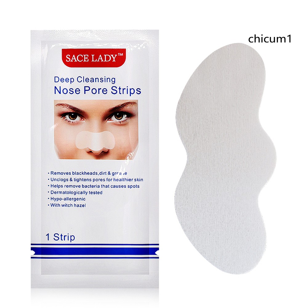 [Hàng mới về] 1 / 5 / 10 Mặt nạ lột mụn đầu đen Sace Lady làm sạch sâu vùng mũi hiệu quả