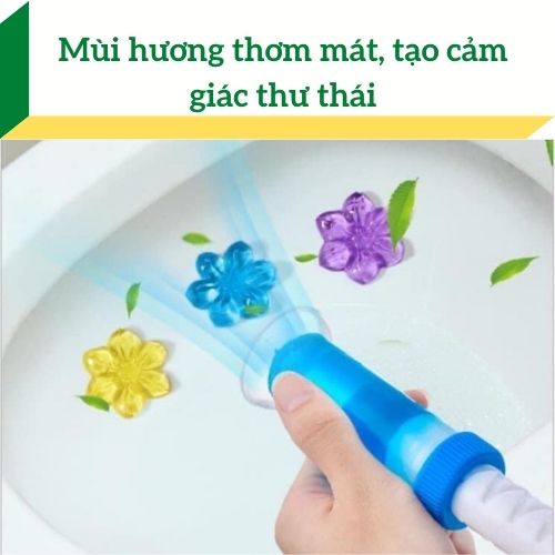 Gel Khử Mùi Diệt Khuẩn Bồn Cầu Hình Hoa Hương Thơm Dễ Chịu  Thơm Khử Mùi Toilet CHIPAO STORE