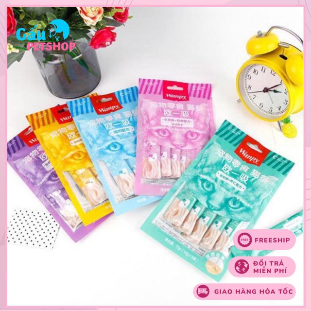 Wanpy Treats- snack thưởng dạng sup cho mèo Wanpy