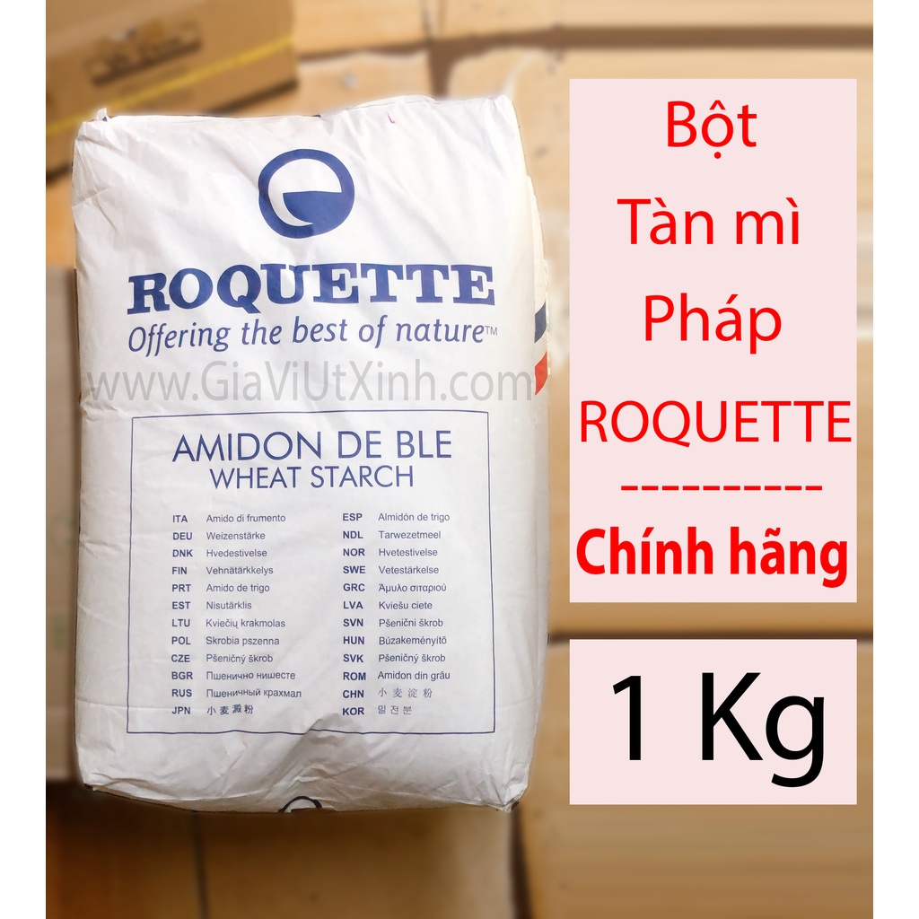 BỘT TÀN MÌ PHÁP ROQUETTE 1KG - FRANCE VITAL WHEAT GLUTEN STARCH