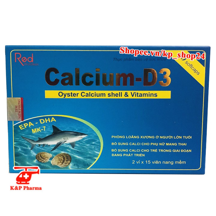 Viên uống Calcium-D3 – Bổ sung canxi cho phụ nữ mang thai, ngừa loãng xương ở trẻ em và người lớn tuổi