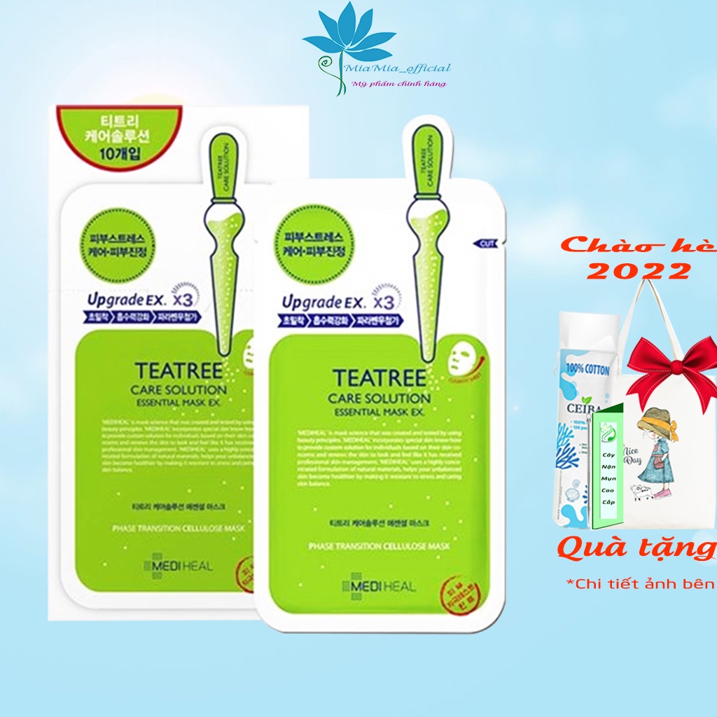 Giảm Mụn Kiềm Dầu Mediheal Teatree Care Solution Essential Mask EX 24ml