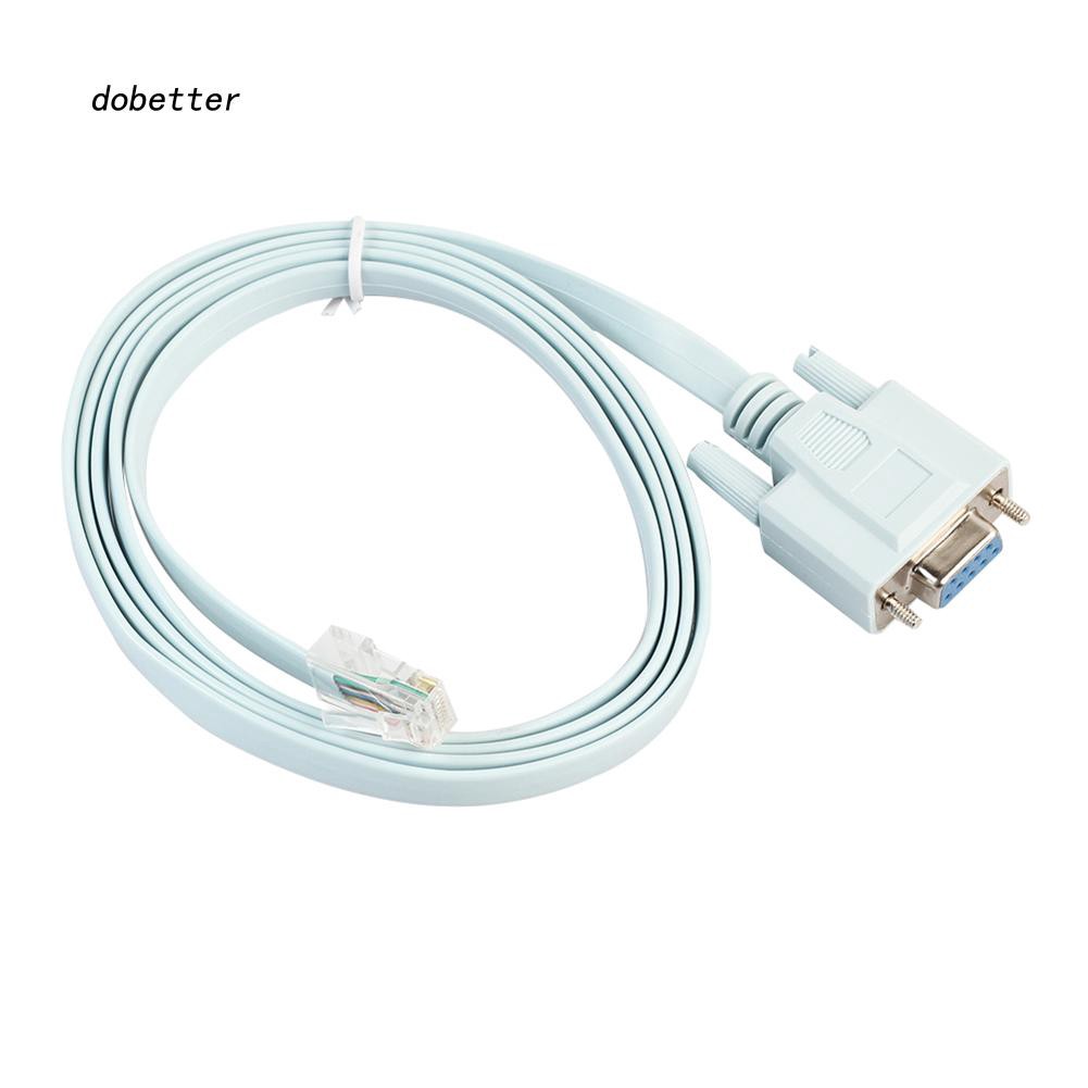 Dây cáp chuyển đổi 1.5m RS232 DB9 sang RJ45 CAT5 Ethernet chuyên dụng