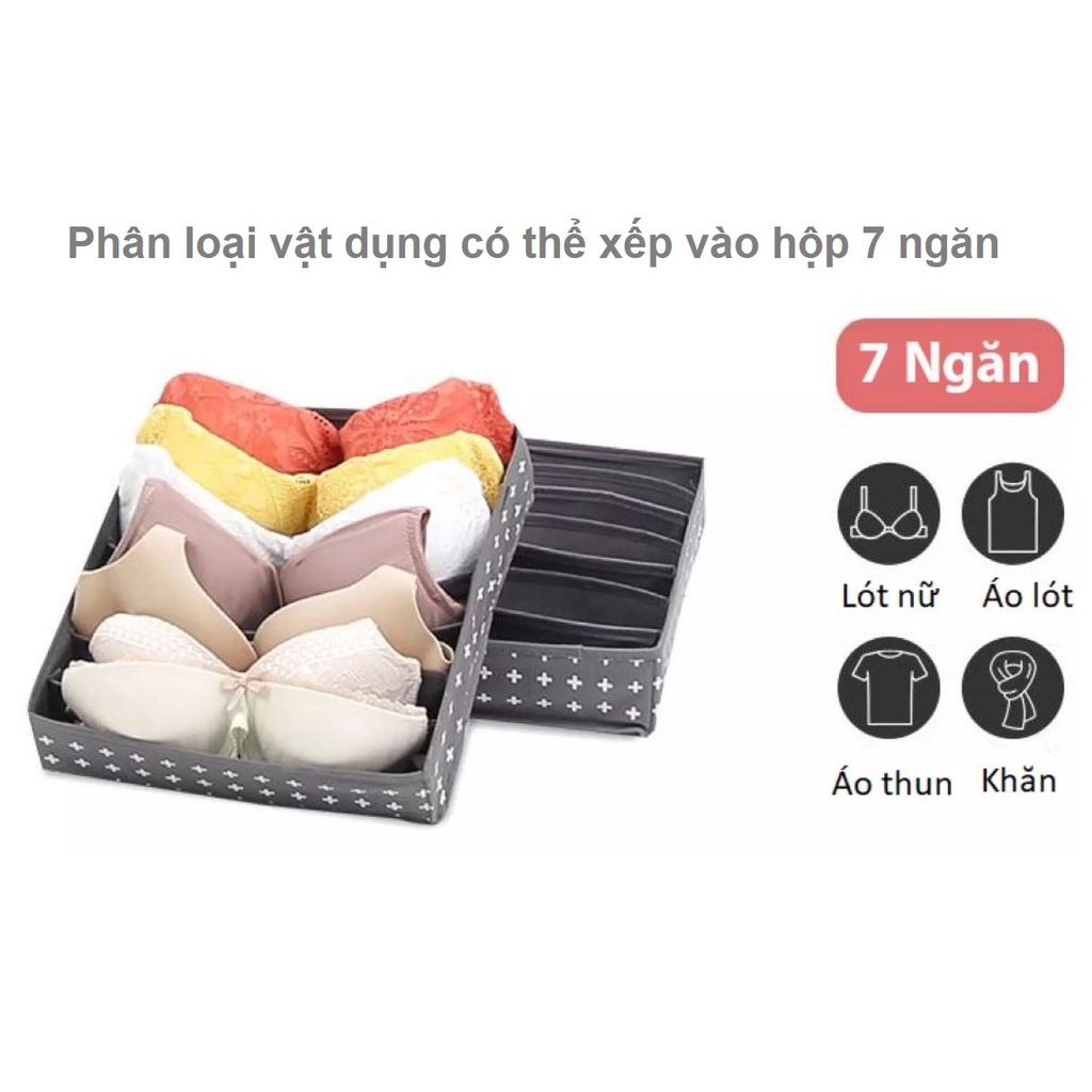 [Mã LIFEBKM1 giảm 10% tối đa 1 triệu đơn từ 500k] Hộp Đựng Đò Lót 7 Ngăn Morning House