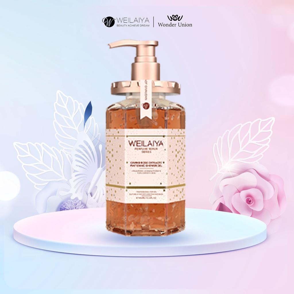 Sữa tắm trắng da cánh hoa hồng Damask Weilaiya Grand Rose Extracts Whitening Shower Gel 450ml | BigBuy360 - bigbuy360.vn