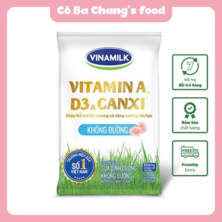 Sữa tươi không đường Vinamilk bịch 220ml mẫu mới