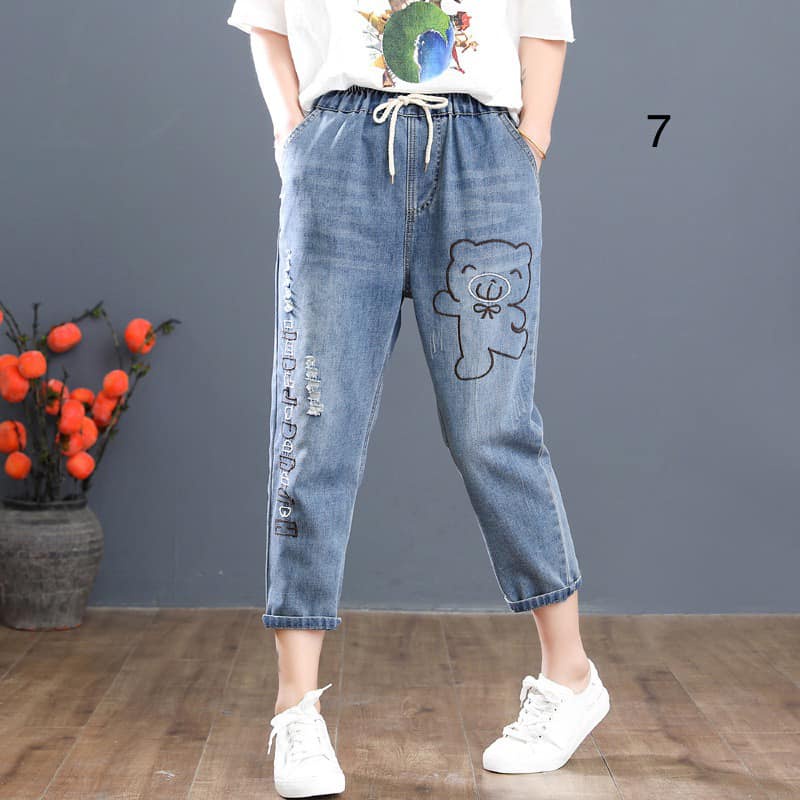 Quần bò cạp chun nữ hàng QC chất đẹp